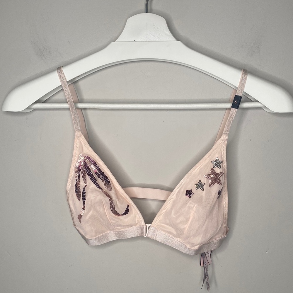 NWT Victoria’s Secret Sequin and Mesh Bralette